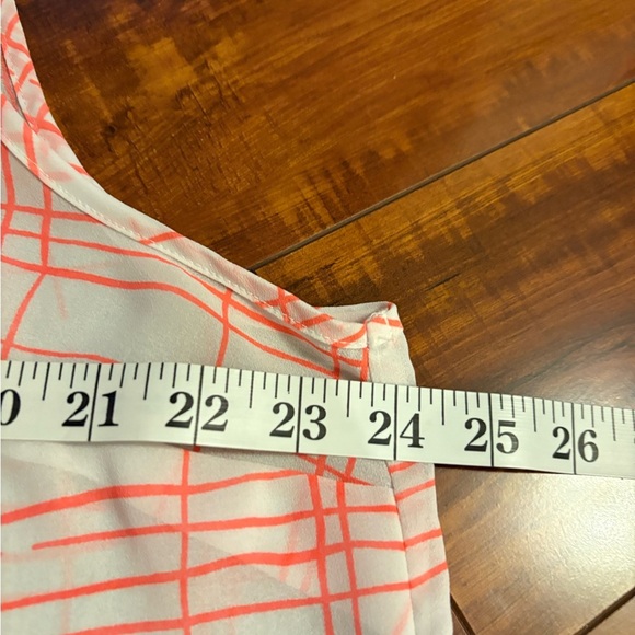 Torrid Womens Coral And Sheer White Sleeveless polyester Shirt Size 1x - Picture 12 of 15